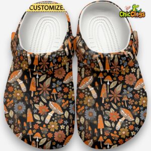 Autumn Nature Pattern Classic Crocs For Men, Women, Kids - Image 2