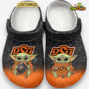 Baby Yoda And Oklahoma State Cowboys NCAA Sport Classic Crocs For Men, Women, Kids - Image 2