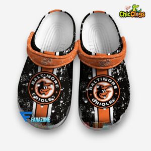 Baltimore Orioles Patterned Crocs Shoes - Stylish MLB Team Design - Image 1