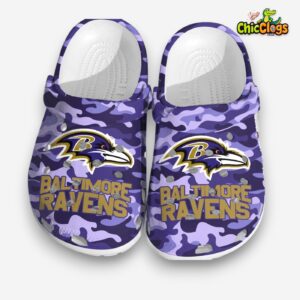 Baltimore Ravens Crocs Clogs - Comfortable Football Themed Footwear for Men & Women - Image 1