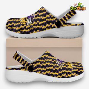 Baltimore Ravens NFL Sport Classic Crocs For Men, Women, Kids - Image 2