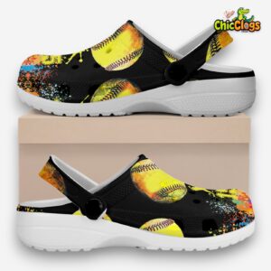 Baseball Artwork Classic Crocs For Men, Women, Kids - Image 2