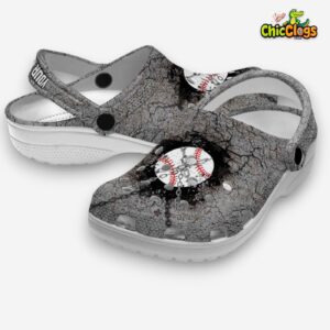 Baseball Patterned Crocs Clogs - Stylish and Comfortable Footwear - Image 2