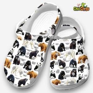 Bears Of The World Classic Crocs For Men, Women, Kids - Image 4