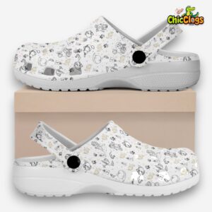 Beauty And The Beast Disney Cartoon Classic Crocs For Men, Women, Kids - Image 2
