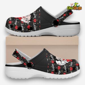 Betty Boop Cartoon Classic Crocs For Men, Women, Kids - Image 1