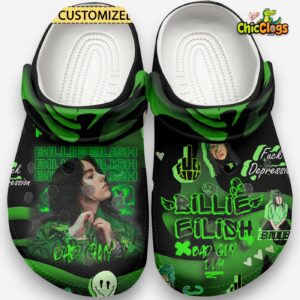 Billie Eilish Music Classic Crocs For Men, Women, Kids - Image 3