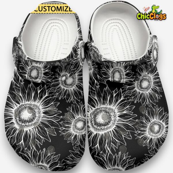 black-and-white-sunflower-pattern-classic-crocs-for-men_-women_-kids-1_k1wrtg