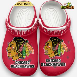 Chicago Blackhawks NHL Sport Classic Crocs For Men, Women, Kids - Image 2