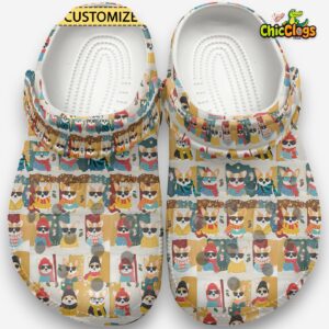Bossy Corgi Animal Classic Crocs For Men, Women, Kids - Image 2