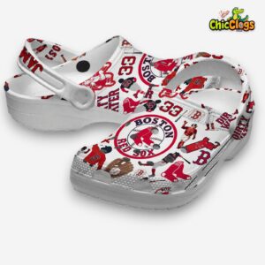 Boston Red Sox Classic Crocs - MLB Team Design Footwear for Fans - Image 3