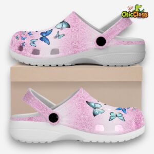 Butterflies Classic Crocs For Men, Women, Kids - Image 2