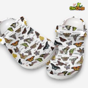 Butterflies Collection Classic Crocs For Men, Women, Kids - Image 7