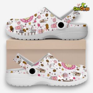 Cafecito Y Chisme Drinks Classic Crocs For Men, Women, Kids - Image 2