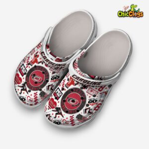 Carolina Hurricanes Printed Design Crocs Clogs - NHL Team Style Footwear - Image 2