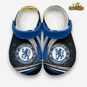 Chelsea FC Printed Pattern Crocs Clogs - Stylish Footwear for Fans - Image 2
