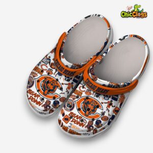 Chicago Bears Printed Pattern Crocs Clogs - NFL Exclusive Design - Image 2