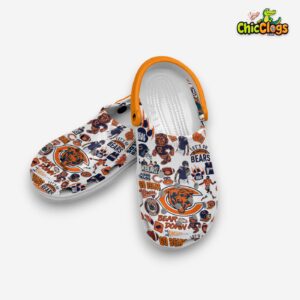 Chicago Bears Printed Pattern Crocs Clogs - NFL Exclusive Design - Image 4