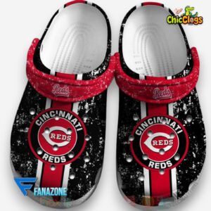 Classic Cincinnati Reds Crocs with Bold MLB Team Design - Sporty Footwear - Image 1