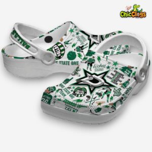 Classic Dallas Stars NHL Crocs - Ice Hockey Team Printed Design - Image 1