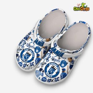 Classic Kansas City Royals Printed Design Crocs - MLB Team Footwear - Image 2