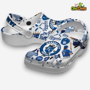 Classic Kansas City Royals Printed Design Crocs - MLB Team Footwear - Image 3