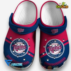 Classic Minnesota Twins Crocs - Red & Navy MLB Team Design Footwear - Image 1