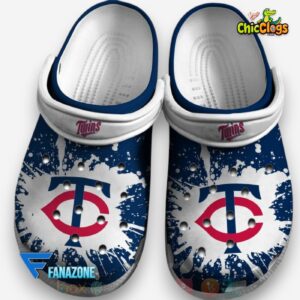 Classic Minnesota Twins MLB Crocs with Printed Design - Perfect for Fans - Image 1