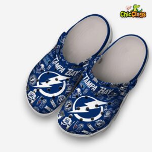 Classic Tampa Bay Lightning Crocs - NHL Hockey Design Shoes - Image 2