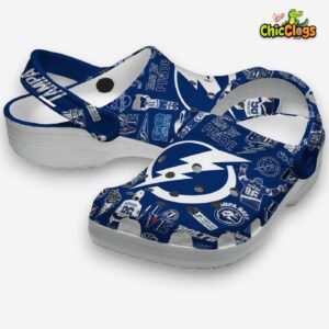 Classic Tampa Bay Lightning Crocs - NHL Hockey Design Shoes - Image 3
