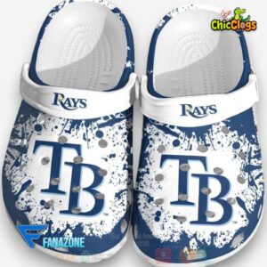 Classic Tampa Bay Rays MLB Crocs with Unique Printed Design - Image 1