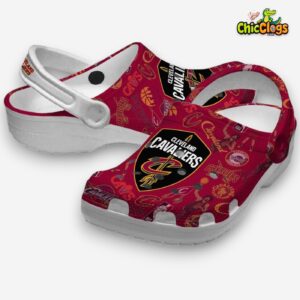 Cleveland Cavaliers Patterned Clogs - NBA Printed Design Crocs - Image 2