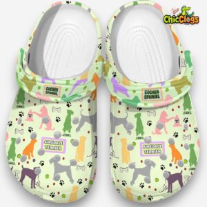 Cocker Spaniel Dog Classic Crocs For Men, Women, Kids - Image 3