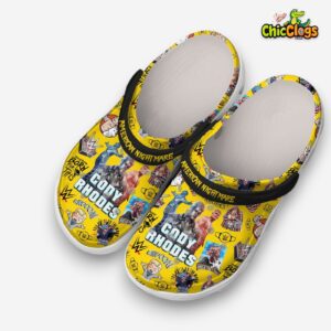 “Cody Rhodes WWE Printed Design Crocs - Unique Clogs for Fans” - Image 1