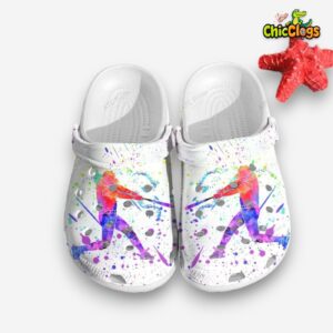 Colorful Baseball Pattern Printed Crocs Clogs for Fun and Comfort - Image 1
