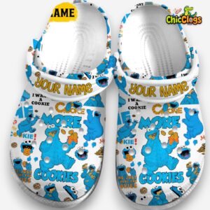 Cookie Monster TV Series Classic Crocs For Men, Women, Kids - Image 4
