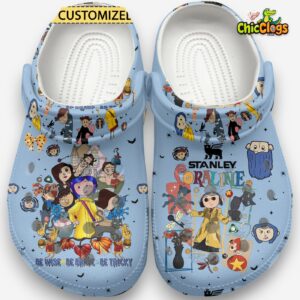 Coraline Disney Cartoon Classic Crocs For Men, Women, Kids - Image 2