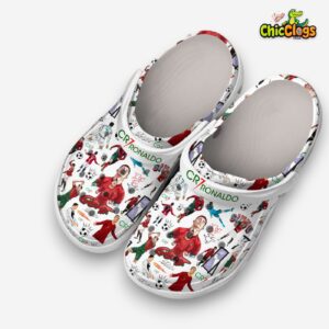 CR7 Classic Crocs Shoes - Cristiano Ronaldo Printed Design Style - Image 1