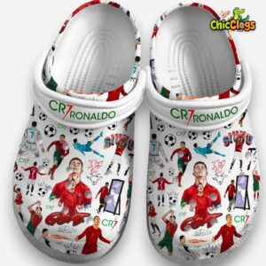 CR7 Classic Crocs Shoes - Cristiano Ronaldo Printed Design Style - Image 3