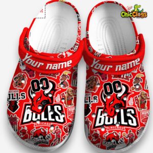 Custom Chicago Bulls Crocs Clogs for Men, Women & Kids - Stylish NBA Footwear - Image 3
