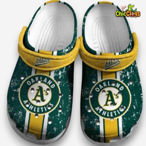 Custom Printed Oakland Athletics Clogs for Men and Women - Image 1