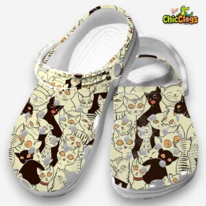 Cute Cats Classic Crocs For Men, Women, Kids - Image 3