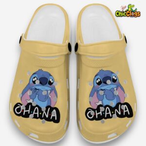 Cute Ohana Stitch Cartoon Citrus Classic Crocs For Men, Women, Kids - Image 1