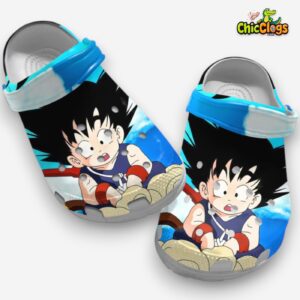 Cute Son Goku Dragon Ball Z Blue Clogs Crocs - Image 2