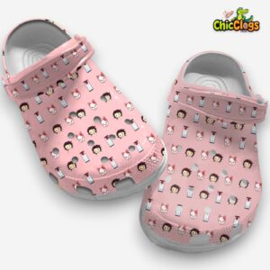Cute Tanjiro Chibi Face Demon Slayer Unisex Crocs, Kimetsu No Yaiba Clogs - Image 2