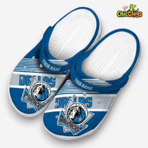 Dallas Mavericks NBA Sport Classic Crocs For Men, Women, Kids - Image 3