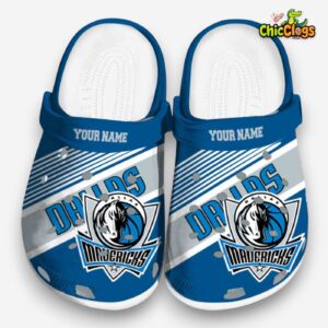 Dallas Mavericks NBA Sport Classic Crocs For Men, Women, Kids - Image 4