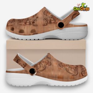 Deer Hunting Animals Classic Crocs For Men, Women, Kids - Image 2