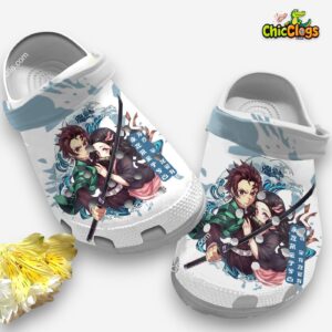 Demon Slayer Tanjiro and Nezuko Anime Crocs - Image 2
