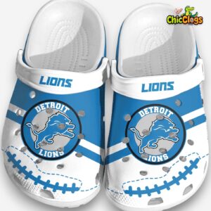 Detroit Lions NFL Crocs - Comfortable Football Clogs for Men and Women - Image 1